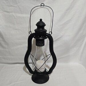 Vintage Blizzard Lantern (Candle) w Handle - Black